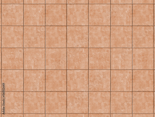Top view of exterior and interior natural earth brown detroit ceramic floor with concrete or cement effect. Non-slip reddish matte square terrace porch porcelain stoneware tiles texture background.	