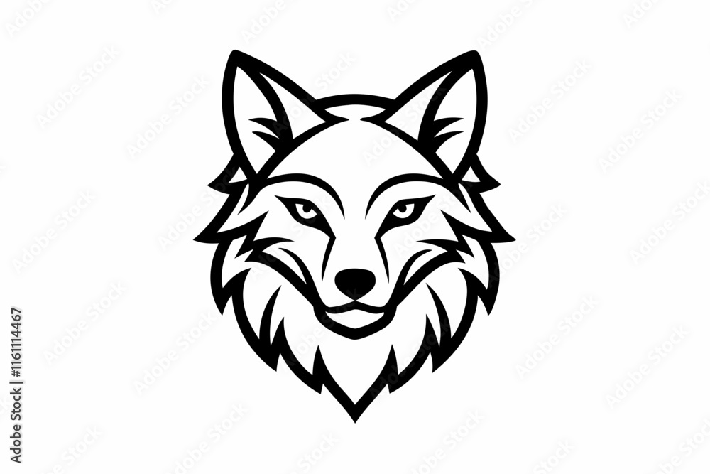 Continuous Line Art Wolf Head Icon ,Wolf head black silhouette Vector illustration. Wolf Head Vintage Logo Stock Vector. Continuous Line Art Wolf Head Icon ,Wolf head black silhouette Vector illustration. Wolf Head Vintage Logo Stock Vector.