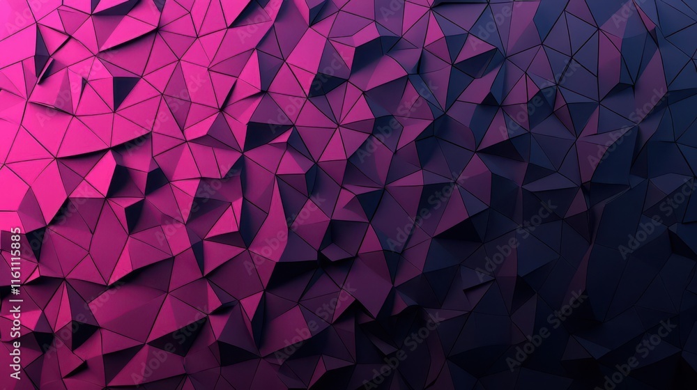Fototapeta premium Gradientfilled polygons, sleek futuristic design for branding and advertising
