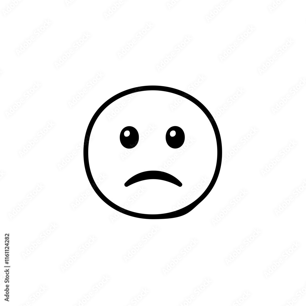 Fototapeta premium Sad Face Emoji