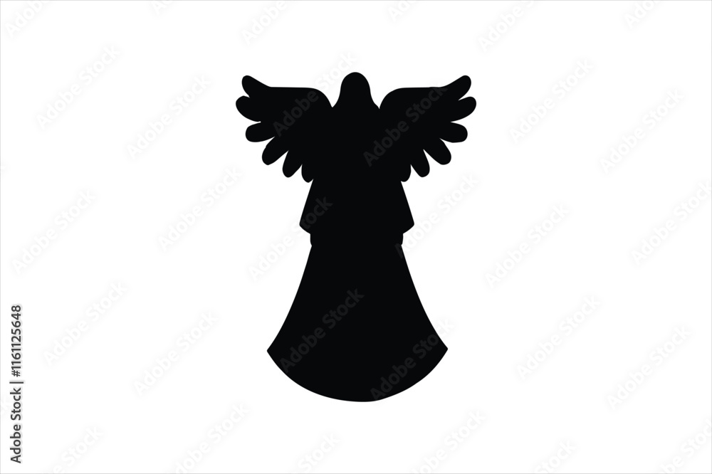 Fototapeta premium Merry hand drawn illustration on white background. angle vector art.