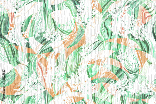 Abstract geometric 2d illustration pattern in Scandinavian style. Agriculture symbol.