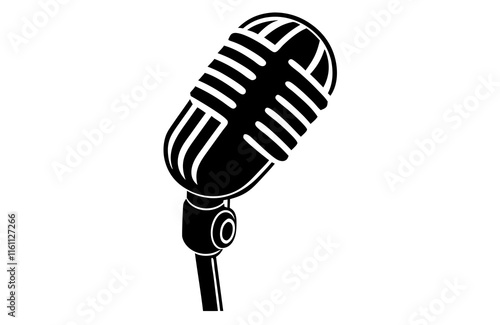 Microphone vector icon illustration
