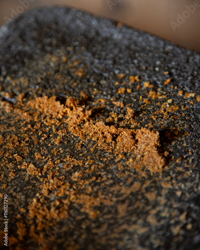 Local chili seeds from Oaxaca. The seeds are roasted and grinded with a metate to prepare the authentic Mexican black mole. photo