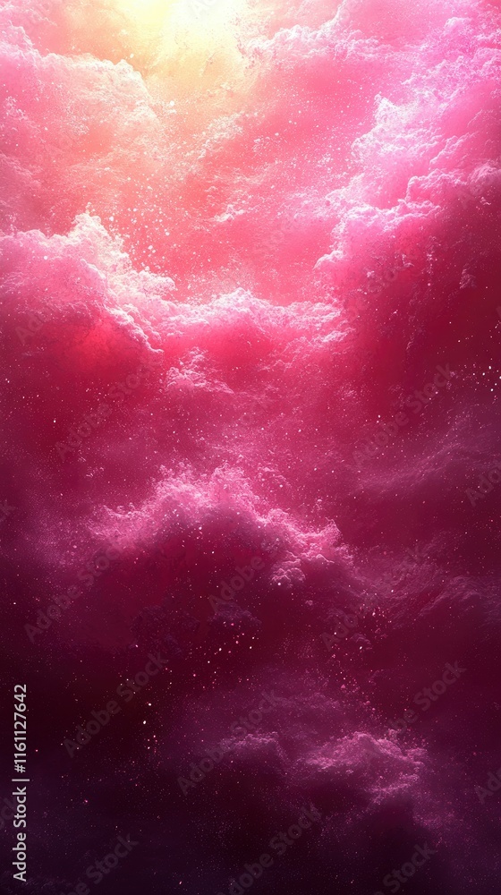 Celestial Pink Cloudscape Dreamlike Abstract Background Celestial Pink Cloudscape Dreamlike Abstract Background