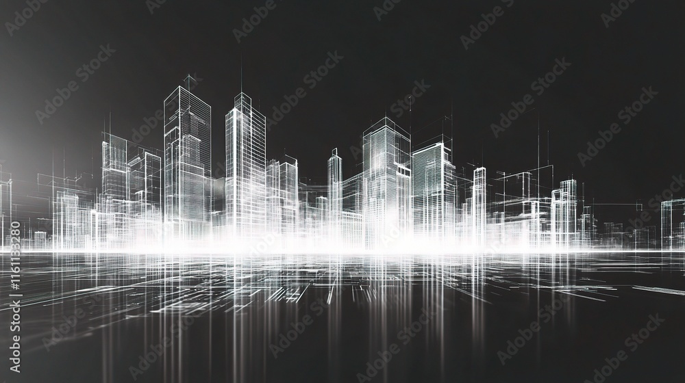 Abstract Black and White Architectural Background for Business Concepts Abstract Black and White Architectural Background for Business Concepts