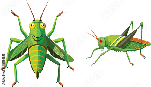 grasshopper art and illustrator eps