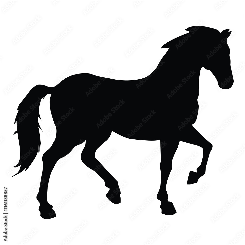 Obraz premium Horse silhouette vector
