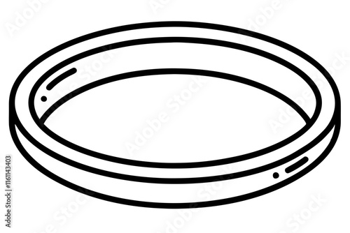 a mood ring bold and easy line art