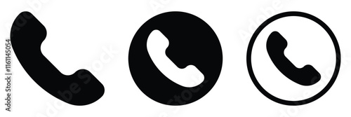 Phone icon. Phone flat icon. Call symbol. Phone call sign. Vector illustration, eps 10