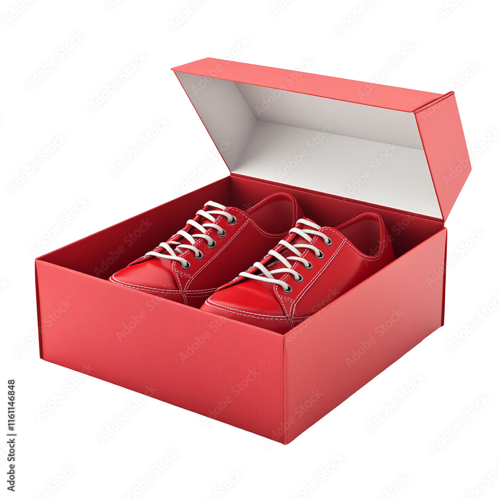 New Red Sneakers in a Gift Box New Red Sneakers in a Gift Box