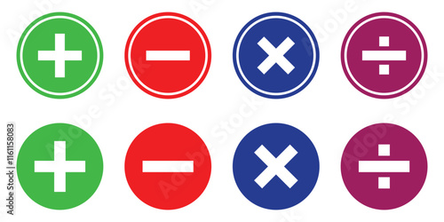 Plus minus multiply divide icon