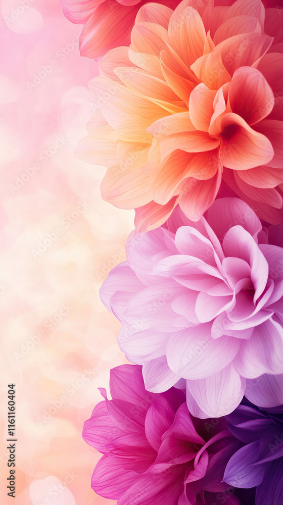 Obraz premium Vibrant floral arrangement garden nature photography bright colors close-up floral beauty
