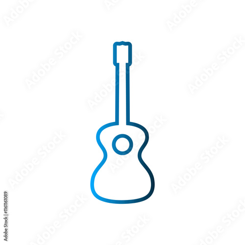 Guitar icon design template