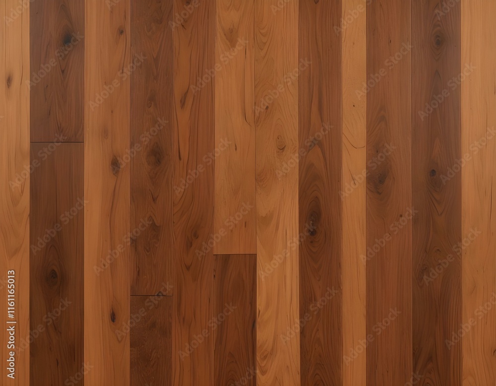 Fototapeta premium 35mm film photography Closeup of a solid old smooth polished verticale stripes hardwood planks parquet texture