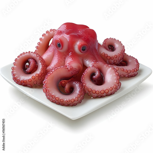 Realistic 3D Octopus Image photo