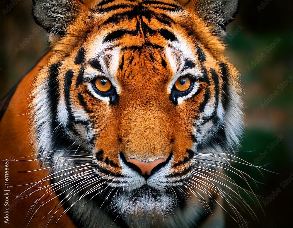 Obraz premium Beautiful Royal Bengal Tiger face close up