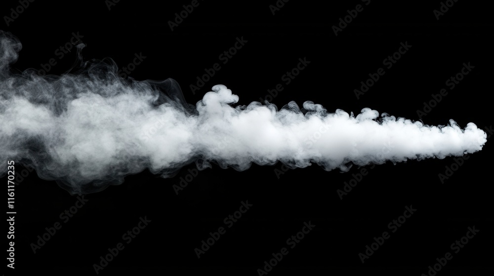 A dense cloud of white smoke emerges from a single point, forming a striking line that contrasts vividly with the dark backdrop, evoking mystery and intrigue A dense cloud of white smoke emerges from a single point, forming a striking line that contrasts vividly with the dark backdrop, evoking mystery and intrigue