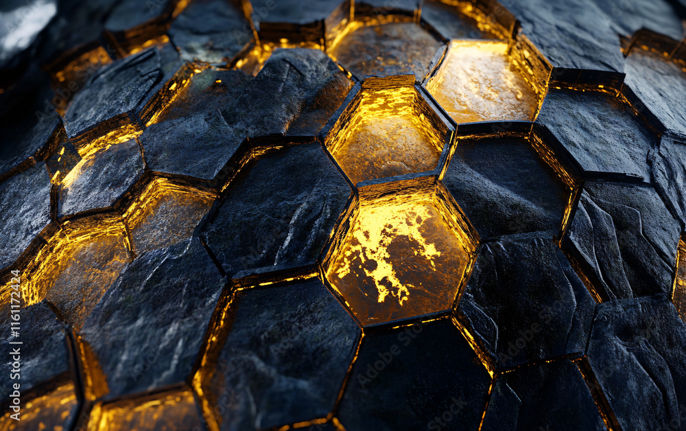 Abstract Macro Visualization of Honeycomb-Like Structures with Vibrant Colors and Dynamic Lighting Effects Abstract Macro Visualization of Honeycomb-Like Structures with Vibrant Colors and Dynamic Lighting Effects