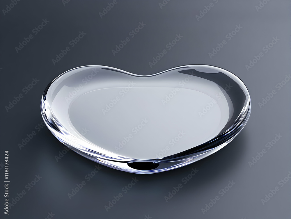 Glass Heart 3D Render Glass Heart 3D Render