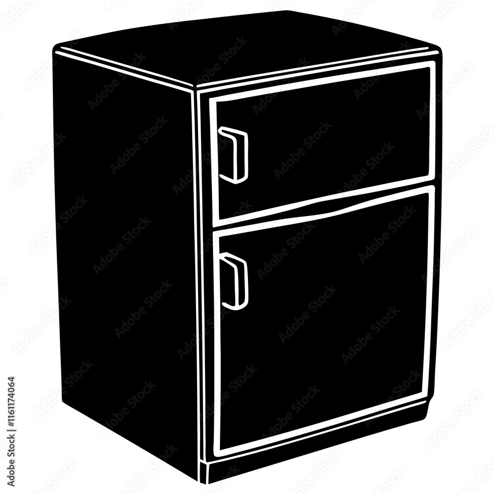 illustration of a refrigerator illustration of a refrigerator