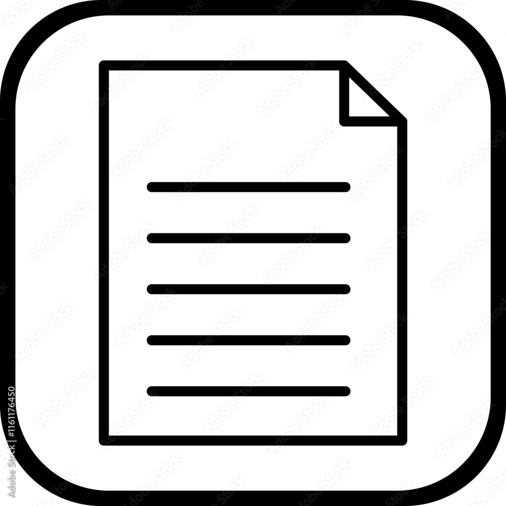 Document vector icon