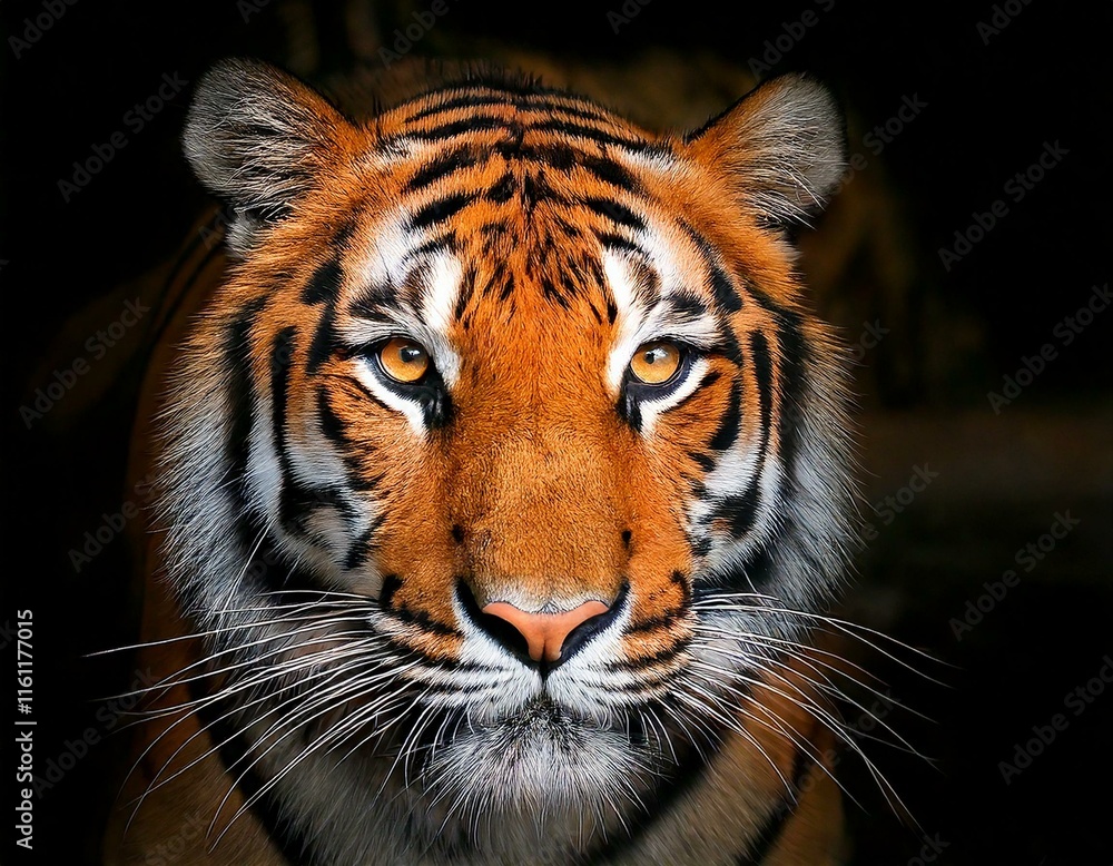 Fototapeta premium Beautiful Royal Bengal Tiger face close up