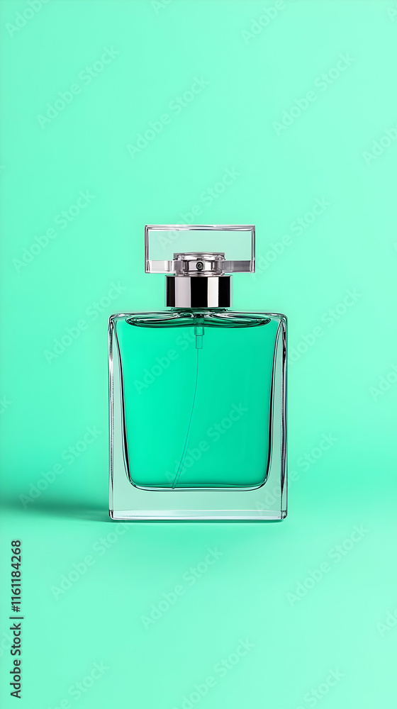 Aqua Perfume Bottle 3D Render Aqua Perfume Bottle 3D Render
