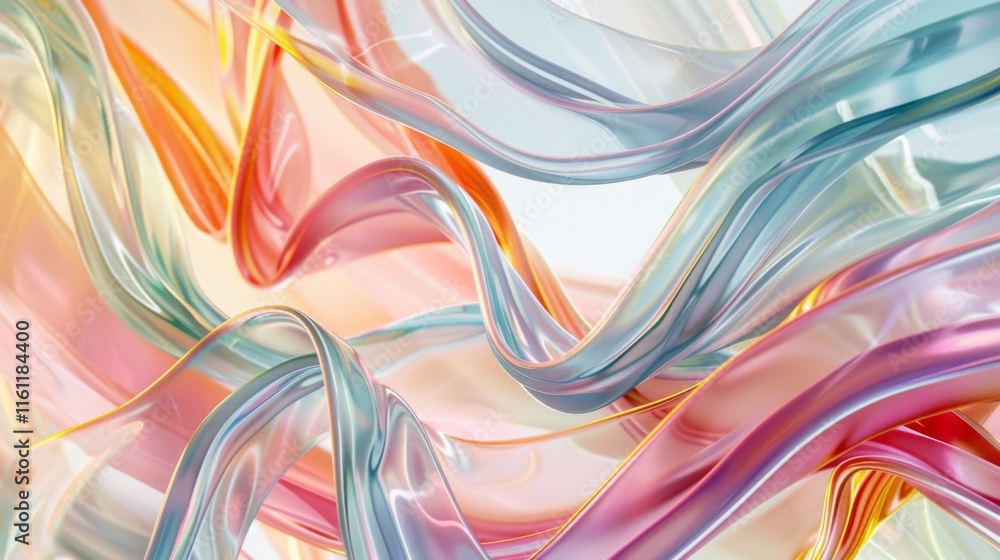 Mesmerizing Fluid Waves of Vibrant Chromatic Gradients - Abstract Digital Art Composition Mesmerizing Fluid Waves of Vibrant Chromatic Gradients - Abstract Digital Art Composition