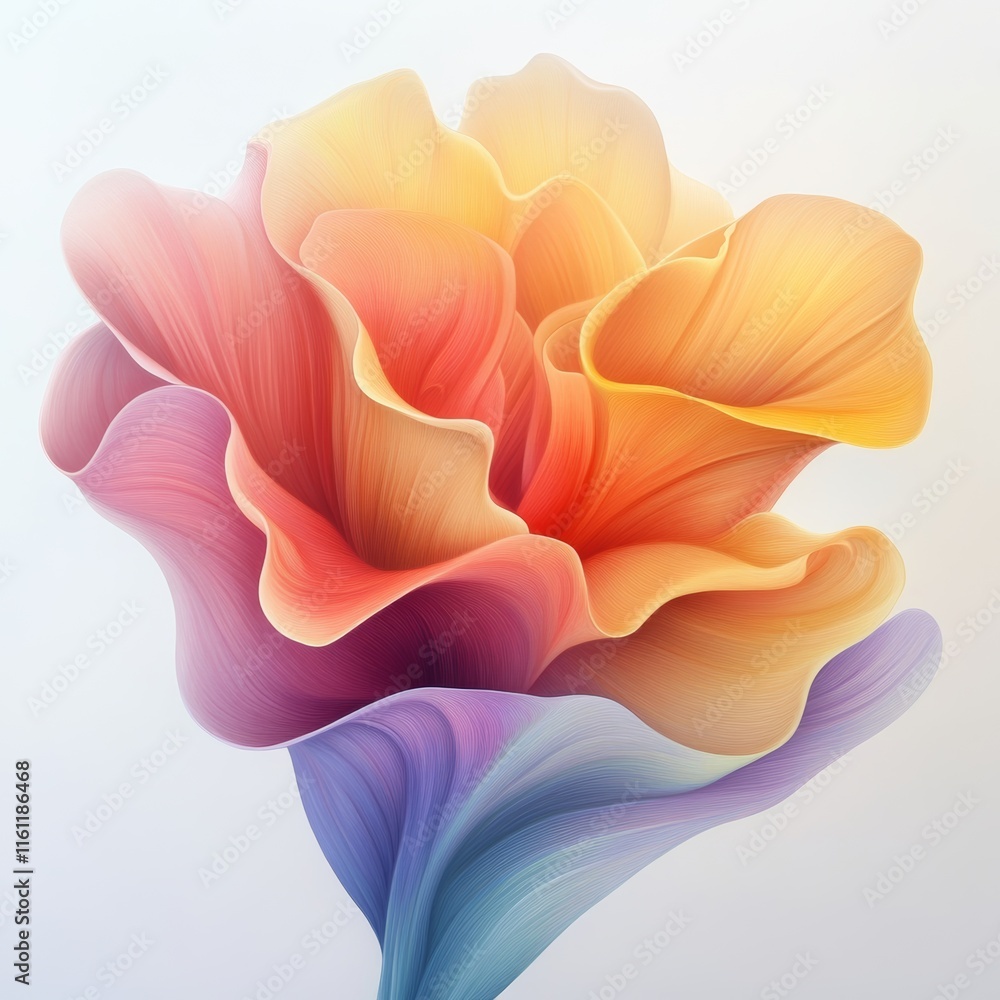 Abstract Colorful Flower. Abstract Colorful Flower.