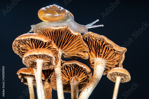 Photography Amphicyclotulus amethystinus is a species of tropical land snail with a gill and