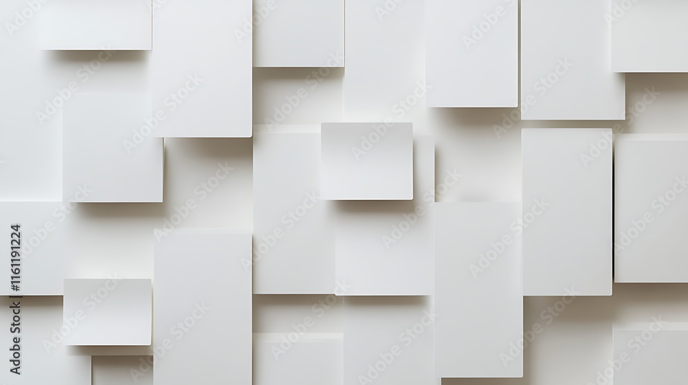 Obraz premium Blank business card mockup on white textured background 3d illustration 3d rendering card template