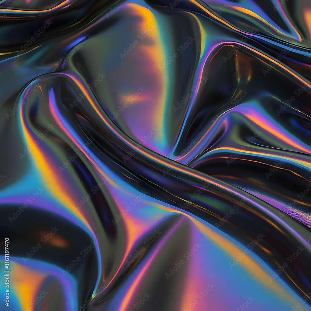 Abstract 3D Iridescent Background Abstract 3D Iridescent Background
