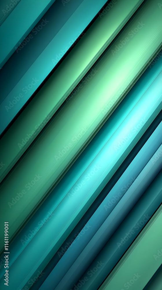Obraz premium Abstract Teal Green Diagonal Stripes Background