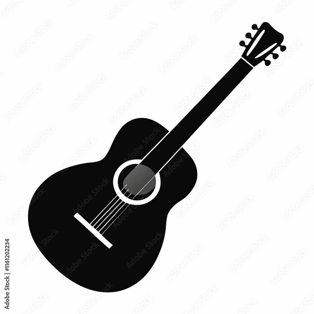 Naklejka premium guitar isolated on white