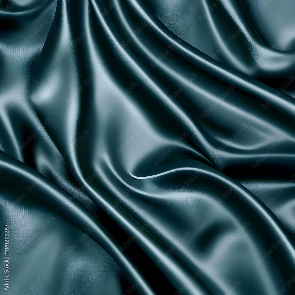Teal Silk Drape Abstract Background Image Teal Silk Drape Abstract Background Image