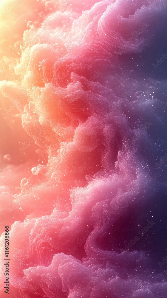 Abstract Swirling Pastel Cloudscape Dreamlike Texture and Color Abstract Swirling Pastel Cloudscape Dreamlike Texture and Color