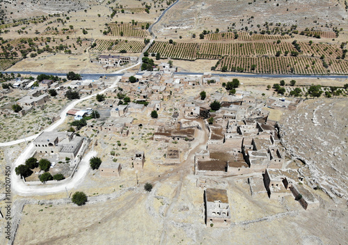 Located in Savur, Mardin, Turkey, Dereici Village is an Assyrian Village with abandoned houses and old churches. photo