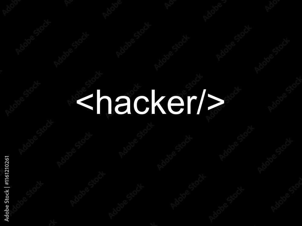 Fototapeta premium Hacker