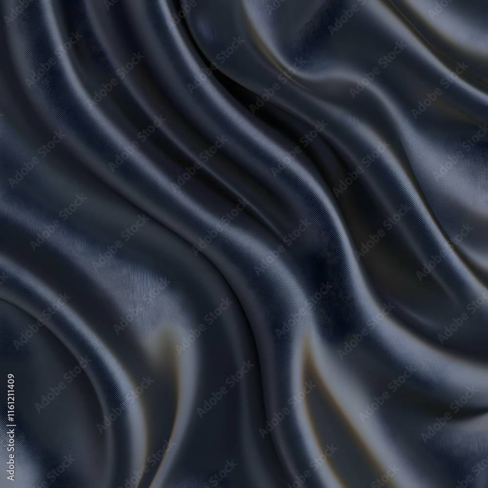 Fototapeta premium Dark Gray Fabric 3D Illustration