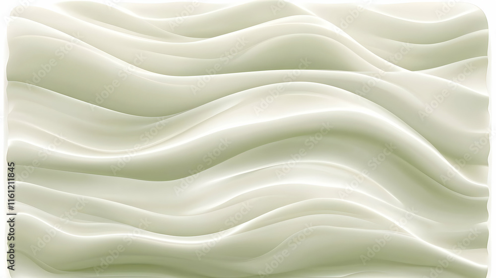 Obraz premium Creamy Wave Abstract 3D Background