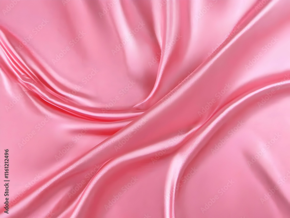 Obraz premium Pink Silk Fabric Abstract Background Illustration