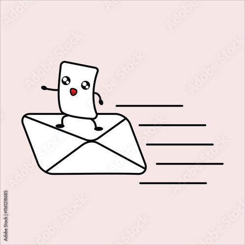 Message delivery.Vector illustrtion design. Eps 10.