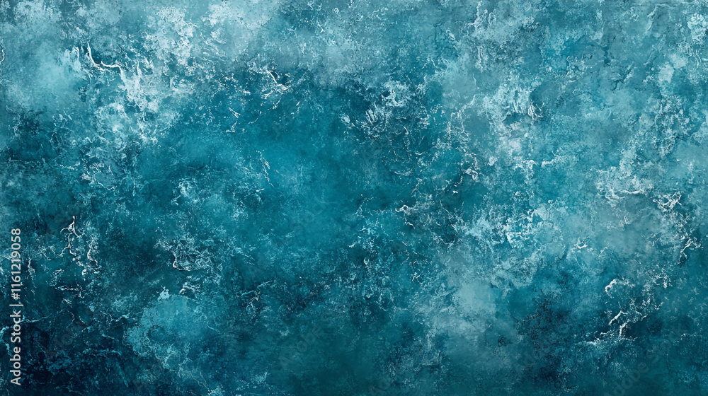 Abstract textured surface with teal and aqua tones showing swirling patterns and depth Abstract textured surface with teal and aqua tones showing swirling patterns and depth