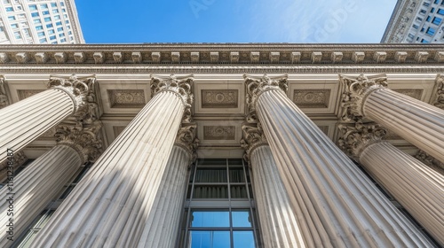 Federal Reserve building facade showcasing the architectural grandeur and historical significance of a key financial institution, embodying stability and economic stewardship