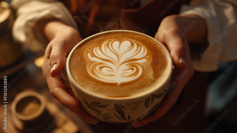 A close-up of a cup of coffee A close-up of a cup of coffee
