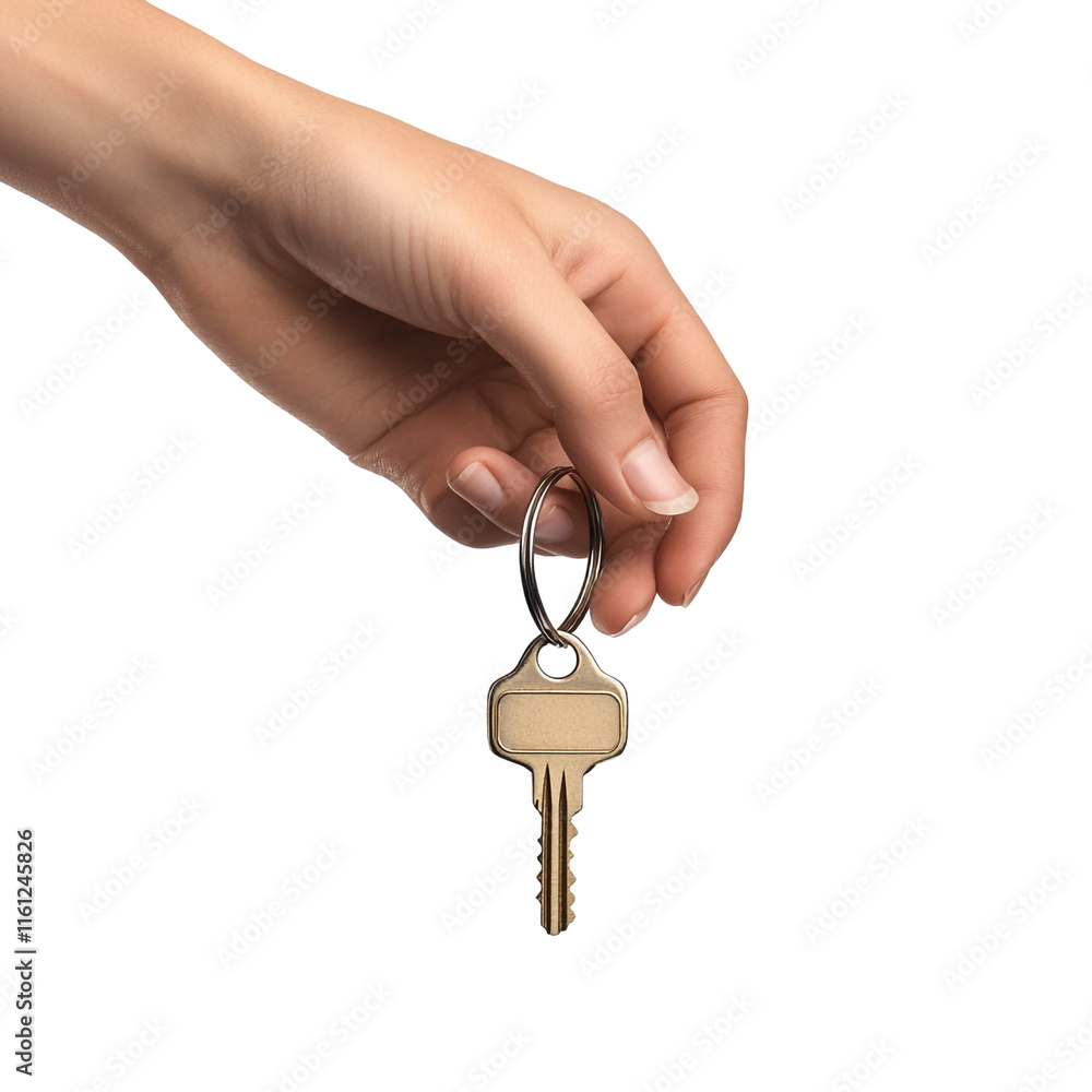 Hand Holding a Key: Symbol of New Beginnings, Ownership, and Opportunities Hand Holding a Key: Symbol of New Beginnings, Ownership, and Opportunities