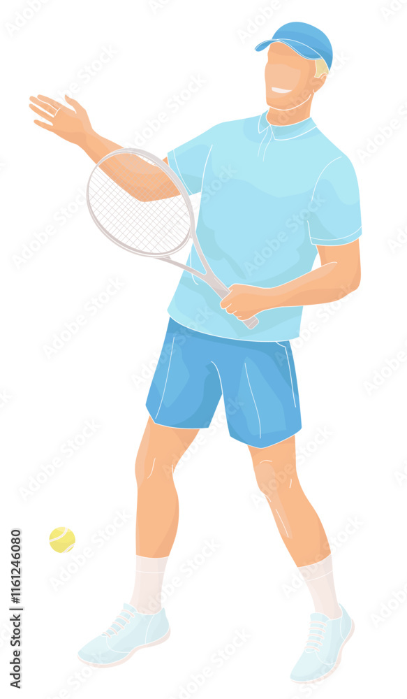 man in tennis uniform with tennis racket man in tennis uniform with tennis racket