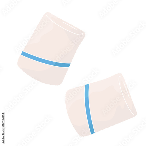 Pair Tennis wristbands on white background