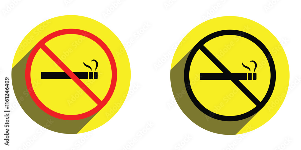 No smoking vector sign. No smoking design. Forbidden sign, no smoking area. No smoking vector sign. No smoking design. Forbidden sign, no smoking area.